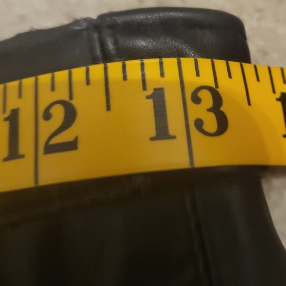 Vintage Northside Leather Pencil Skirt Front Slit Size 9 Made In USA - Picture 6 of 7